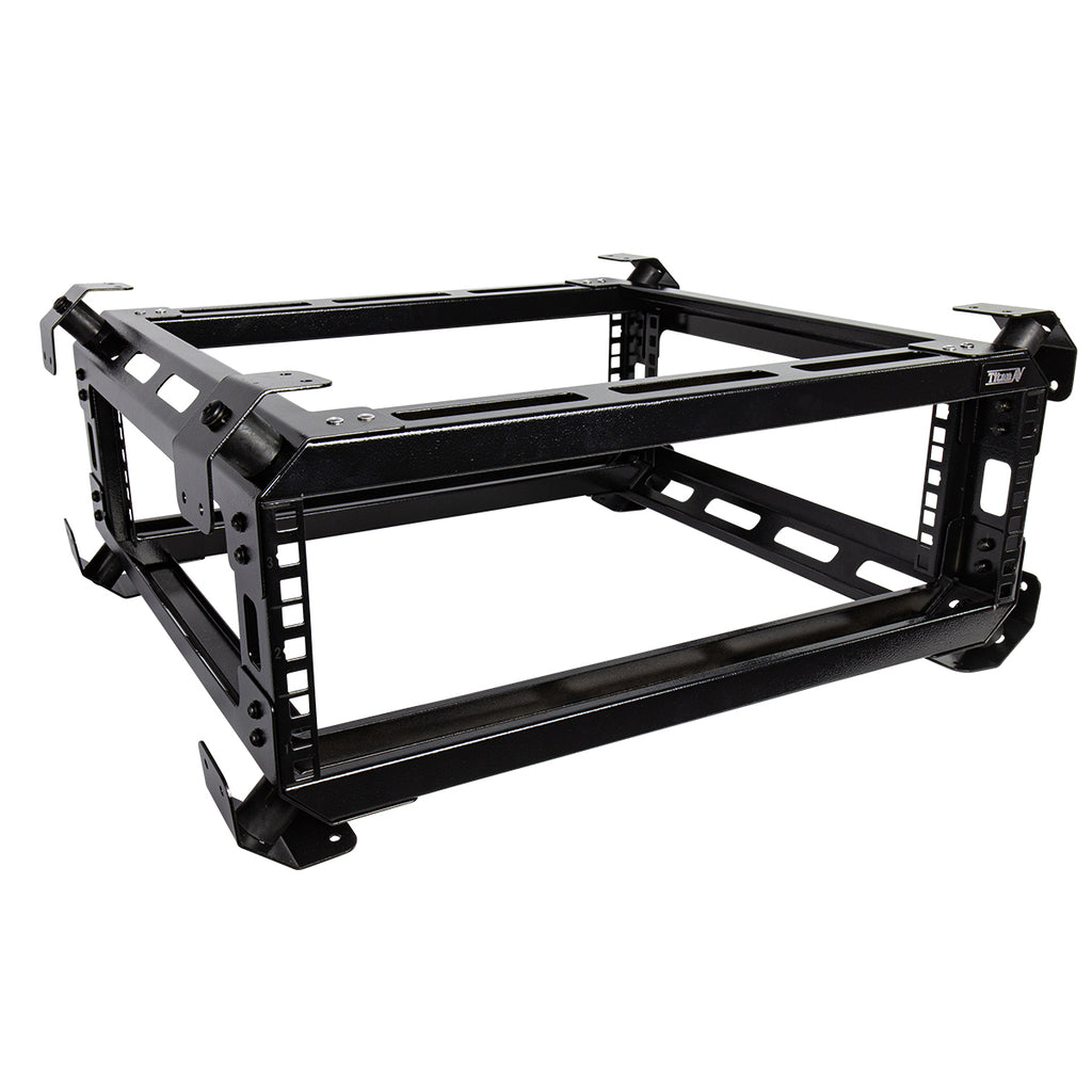 3RU Shock Mount Rack | 450mm Deep | Secure AV Gear Mounting – Titan AV