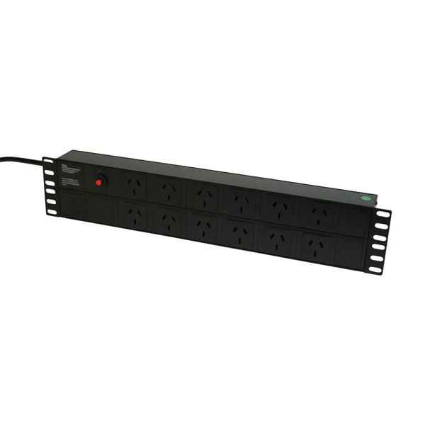 2RU 12 Way PDU with Surge Protection