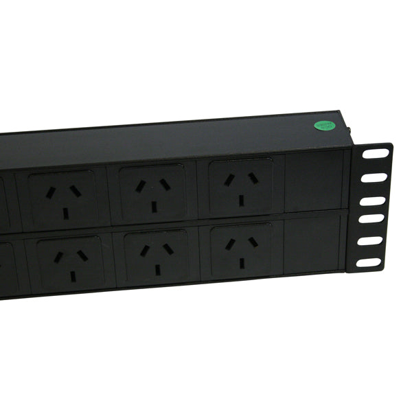 2U 12 Way PDU with Surge Protection