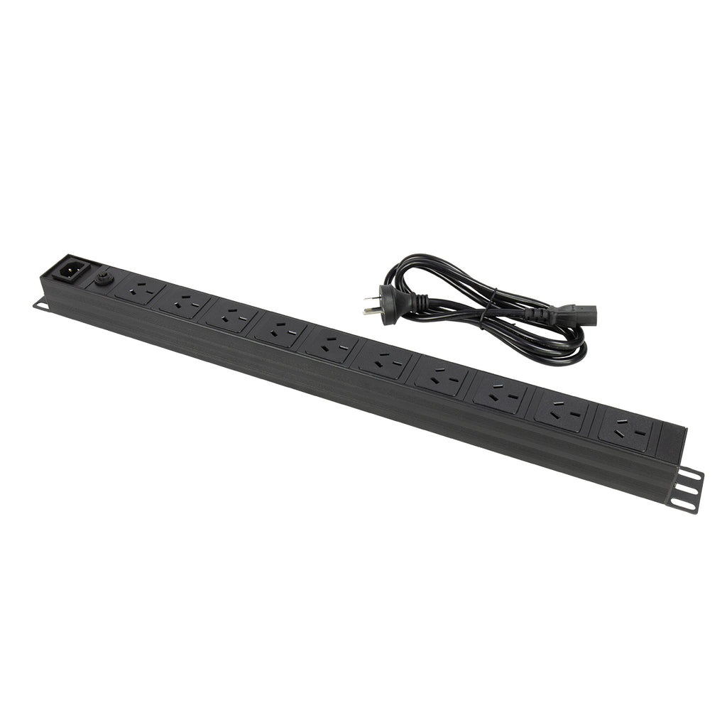 10 Way Vertical PDU with Surge Protection