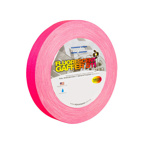 Stylus 511 Fluro-Neon Gaffer Pink 24mm X 45m