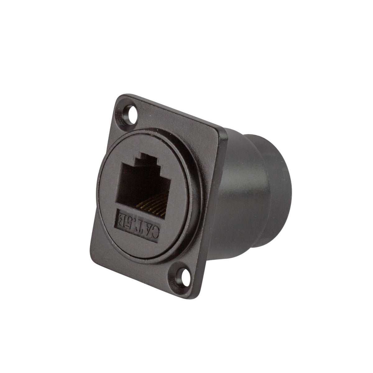 Cat5e Pass-through Panel Mount Connector